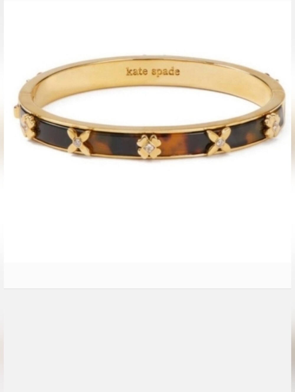 Kate Spade New York Breeze Along Hinged Bangle Bracelet